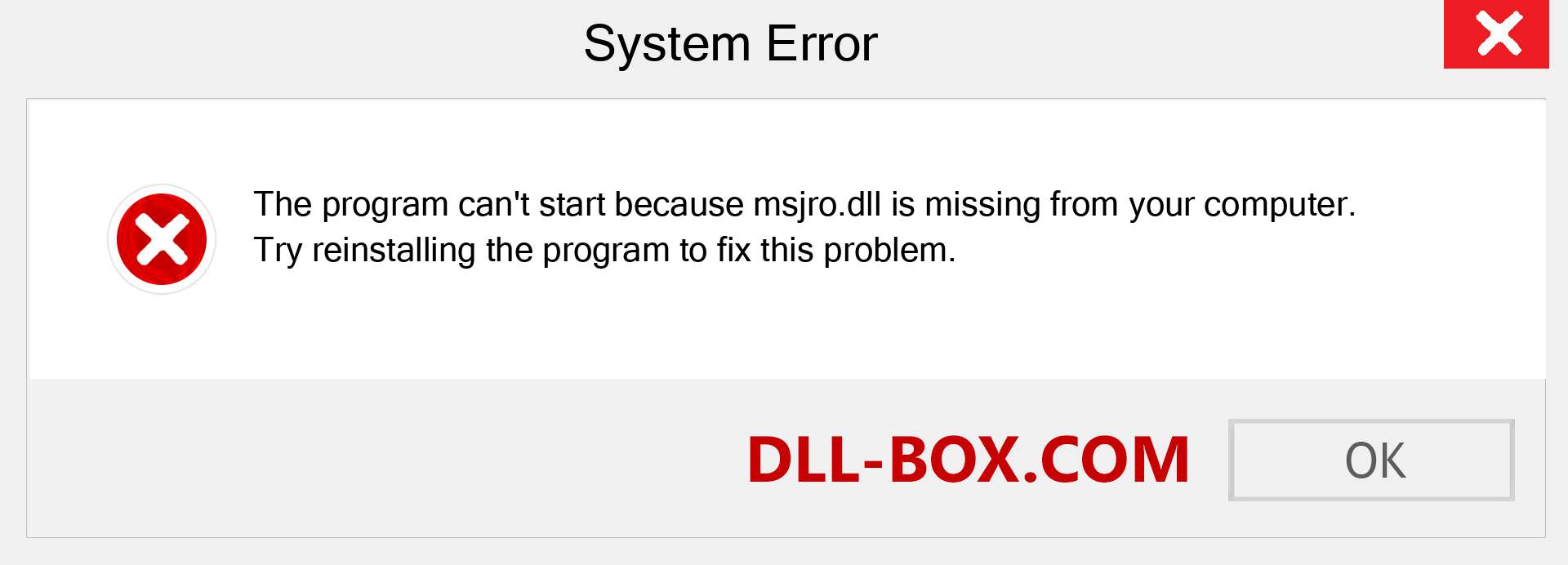  msjro.dll file is missing?. Download for Windows 7, 8, 10 - Fix  msjro dll Missing Error on Windows, photos, images